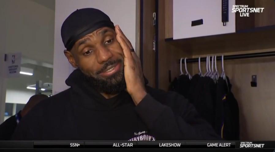 8868体育官网-答非所问？詹姆斯笑谈本赛季是否继续留湖人：我很好，我很好